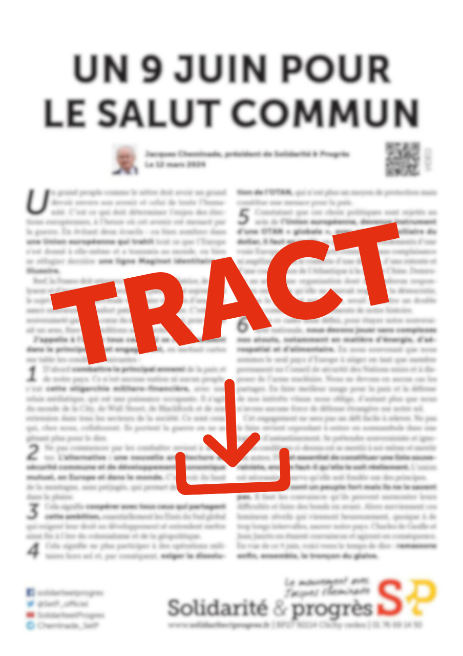 Cliquez pour télécharger la version tract (pdf) de cette déclaration